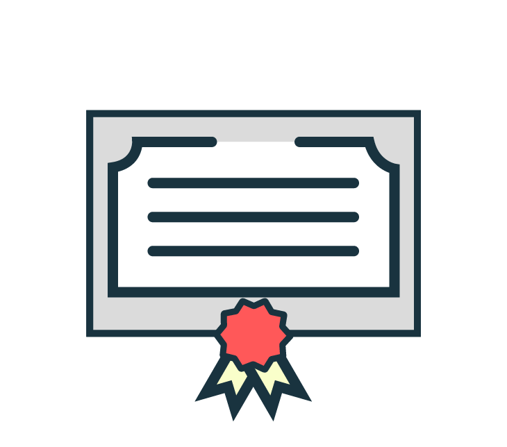 Udemy certificates experience icon