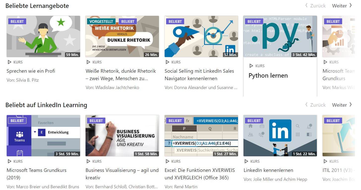 Course overview in LinkedIn Learning