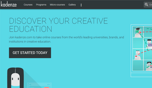 Kadenze website screenshot