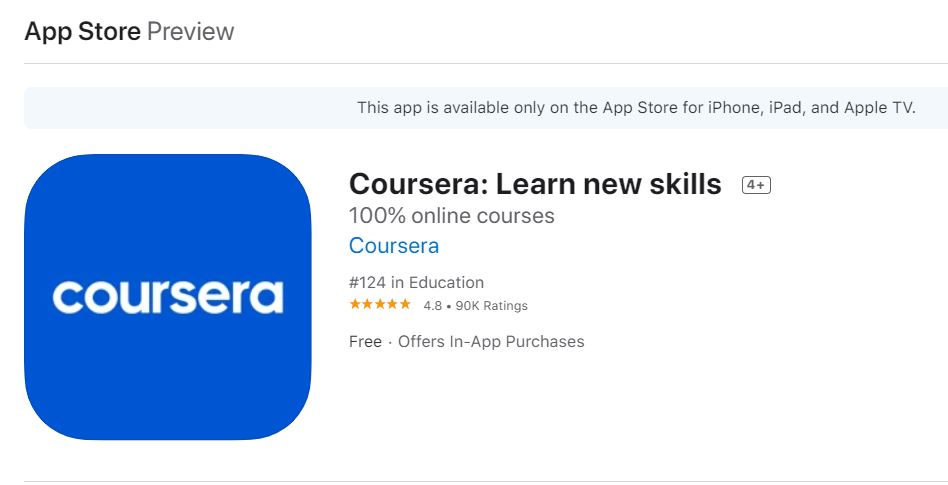 Coursera app