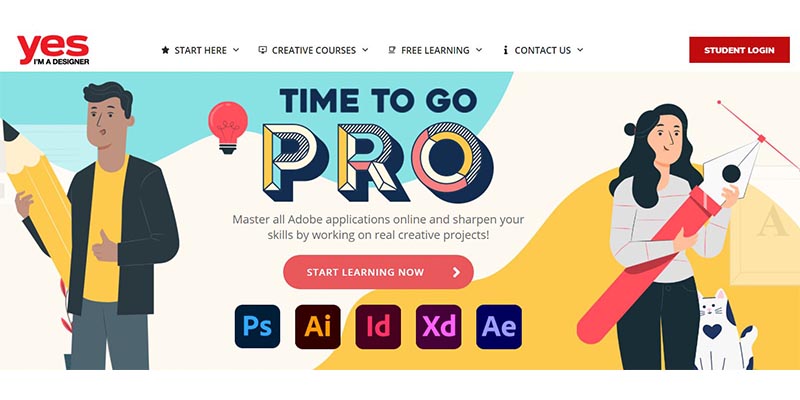 Yes I'm a Designer website screenshot