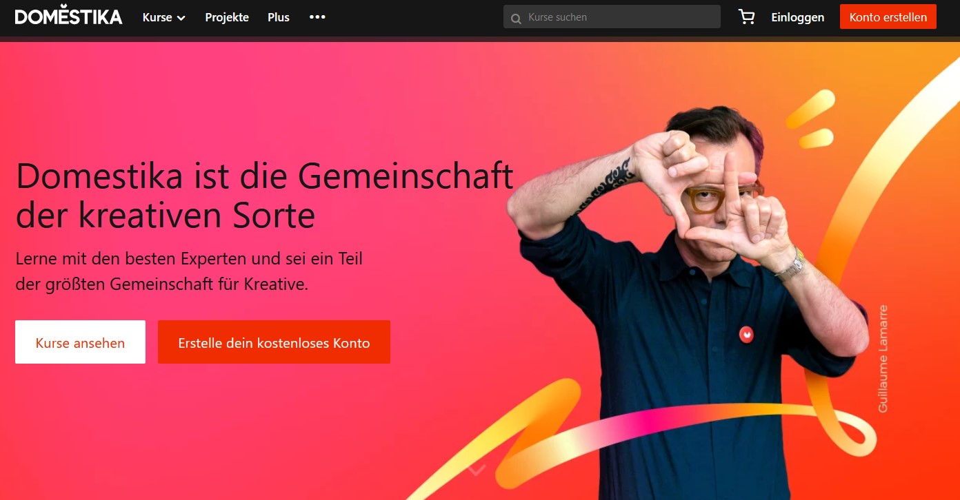 Domestika homepage screenshot