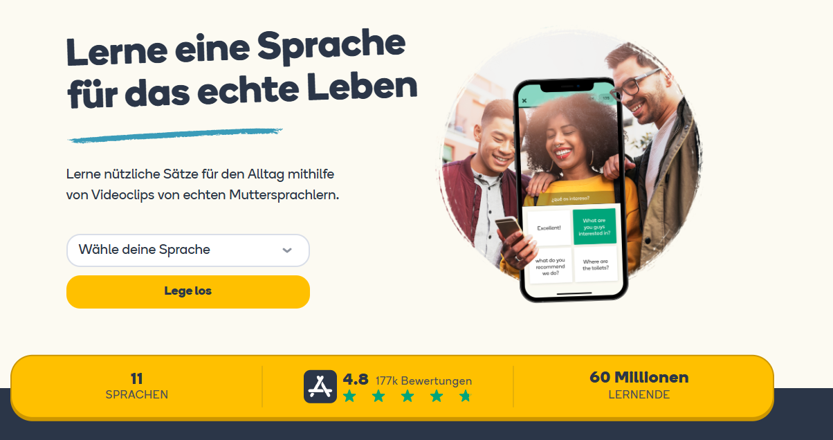 Memrise Screenshot Website - Review