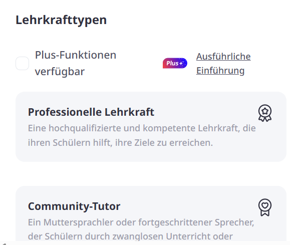 Community and professional tutors