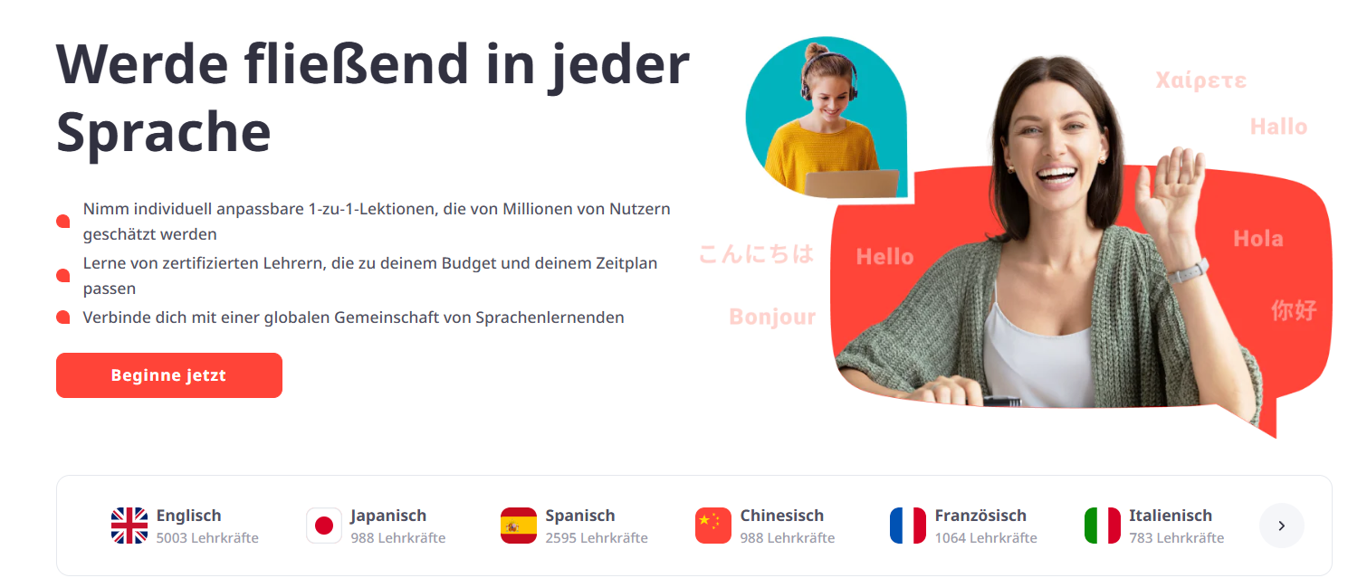italki Website Screenshot
