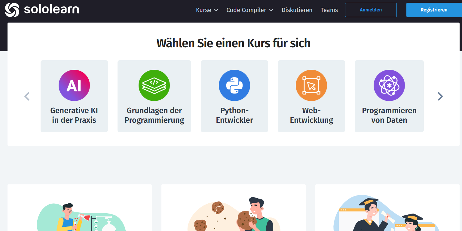 Sololearn Website Screenshot